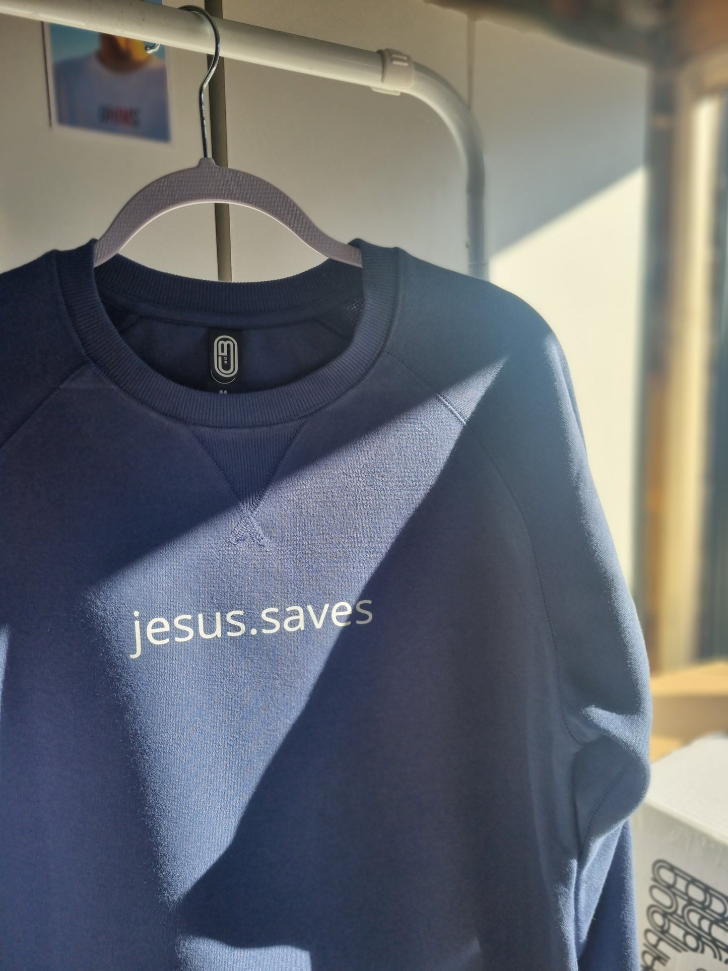 Blue - jesus.saves sweatshirt