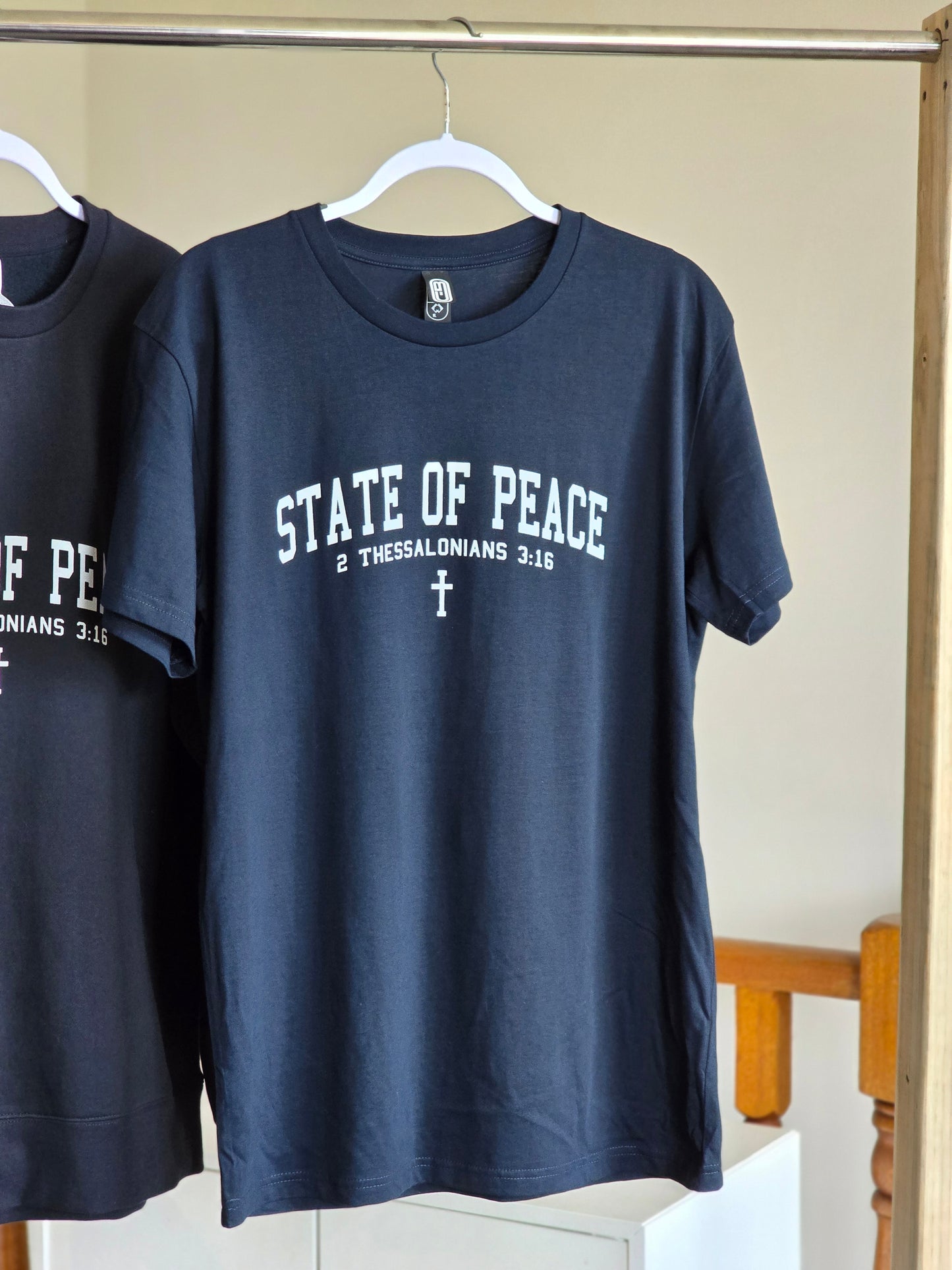 State Of Peace T-shirt- Dark Navy
