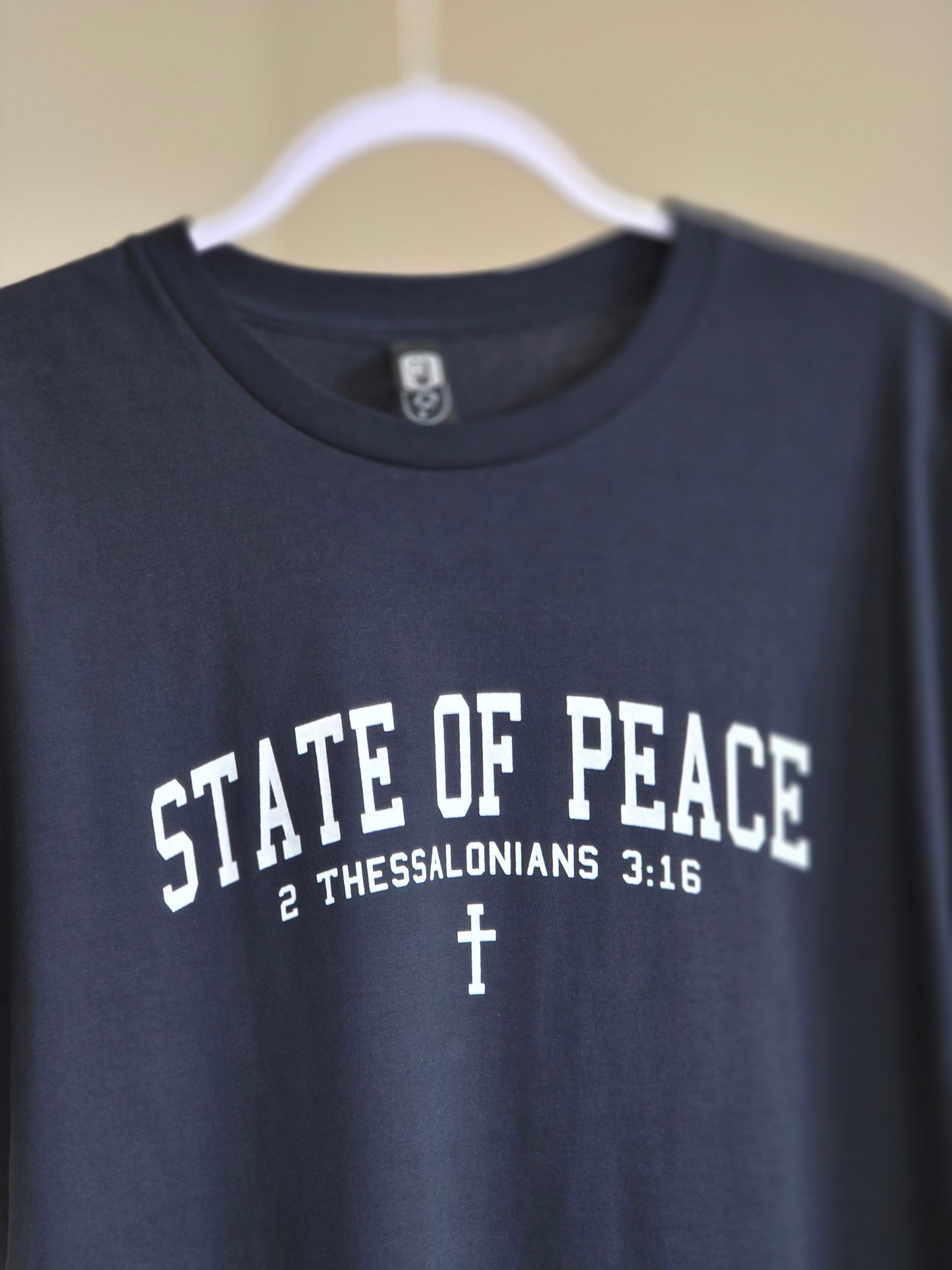 State Of Peace T-shirt- Dark Navy