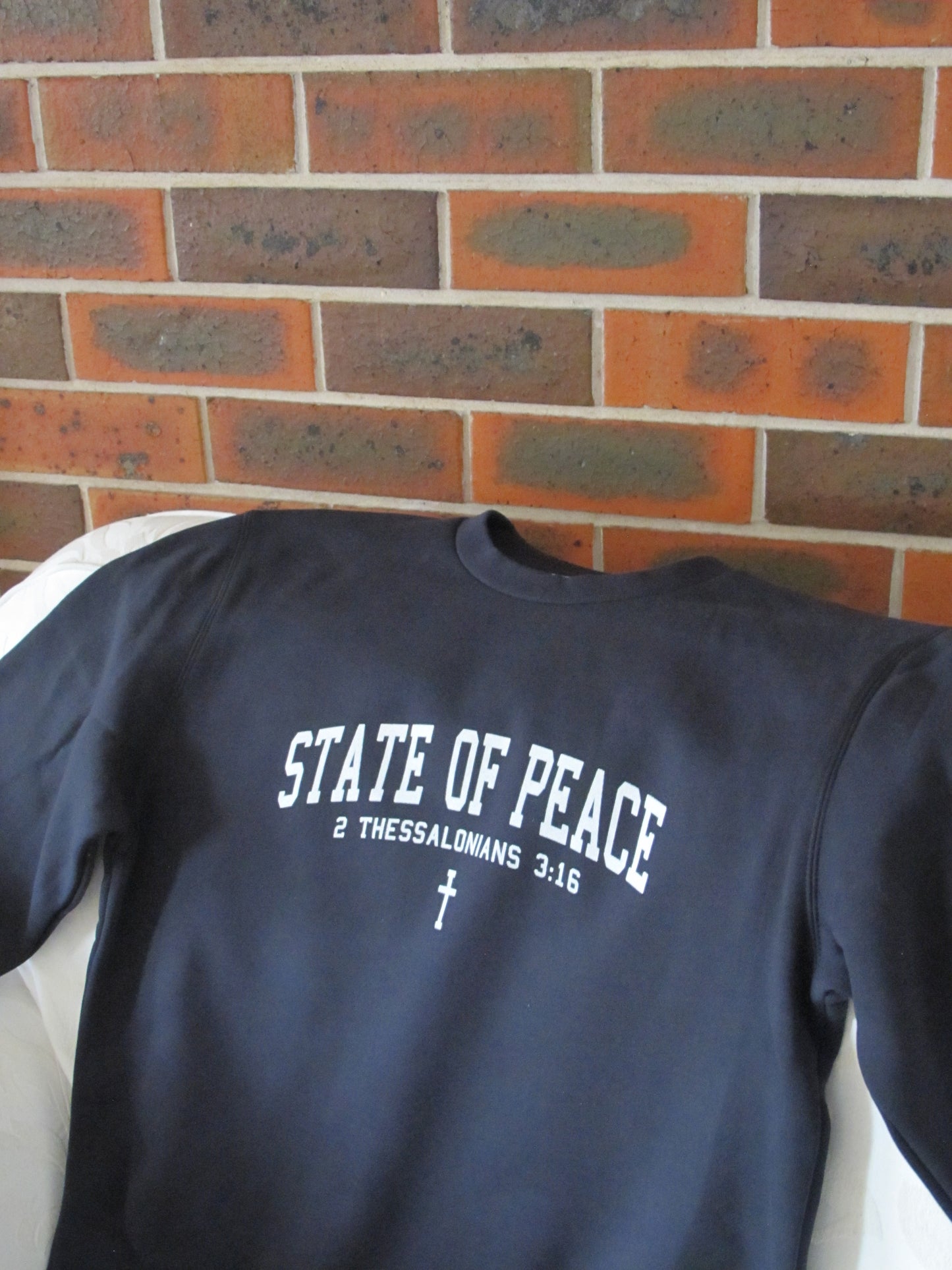 State Of Peace Sweatshirt- Dark Navy