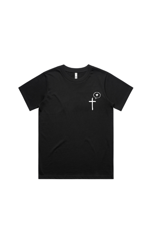 Cross Speaks Love Kids Tee Version