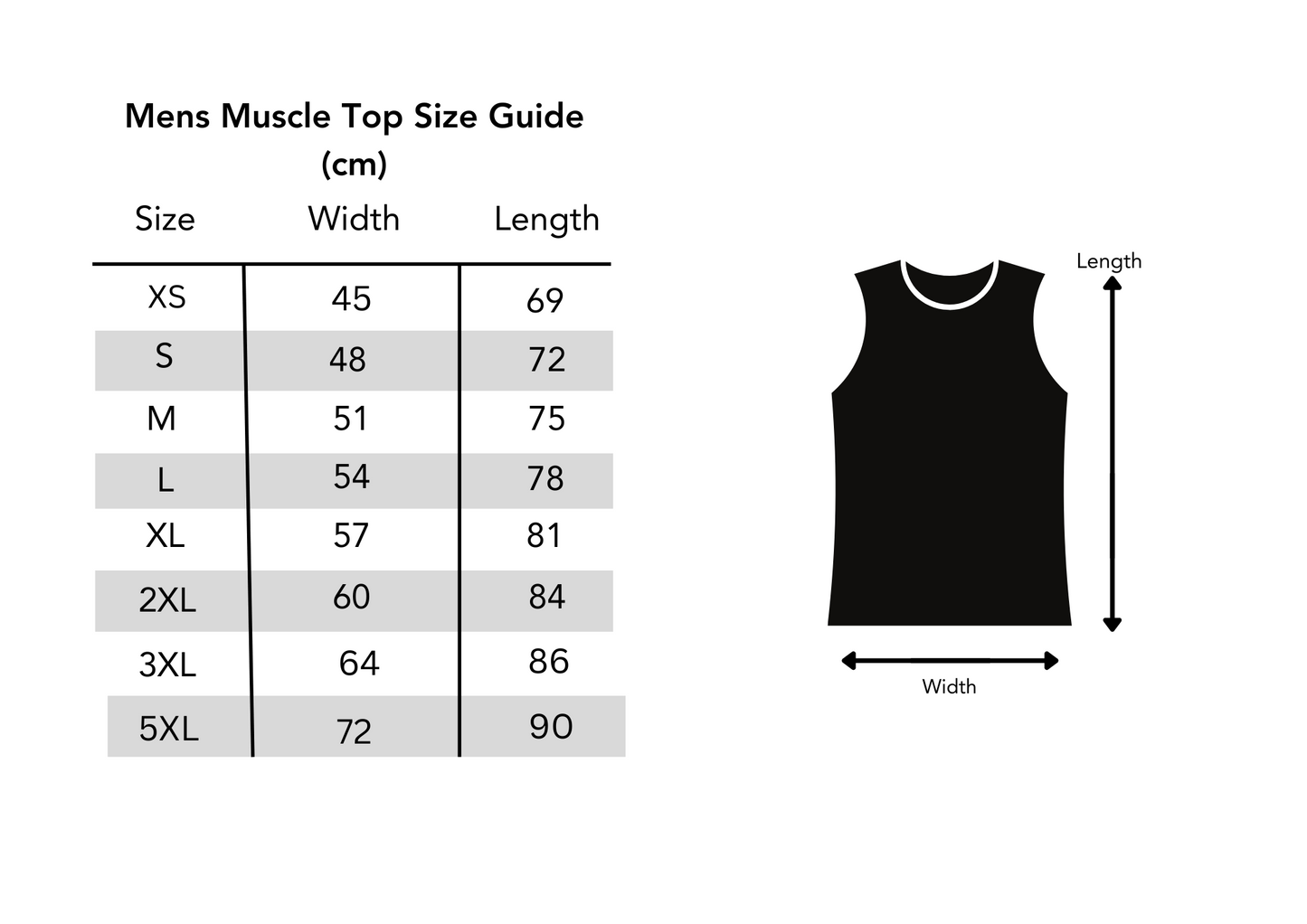 APM Muscle Top- Black