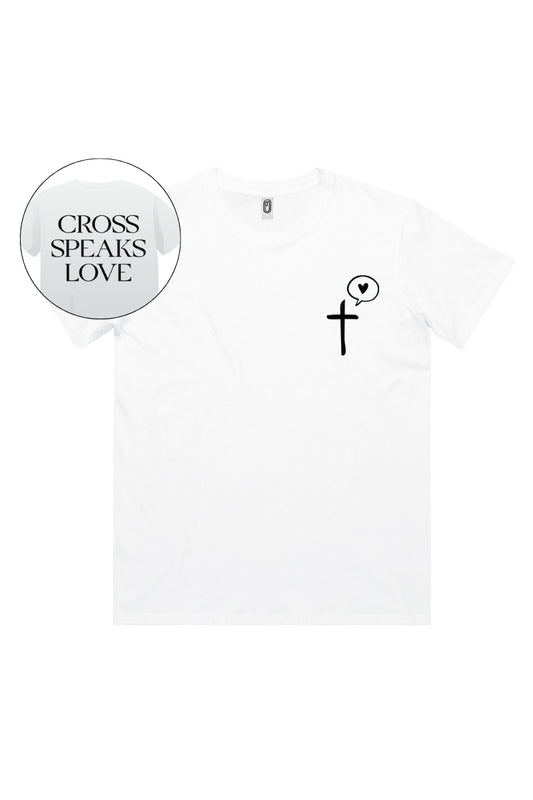 White - Cross Speaks Love Classic T-shirt