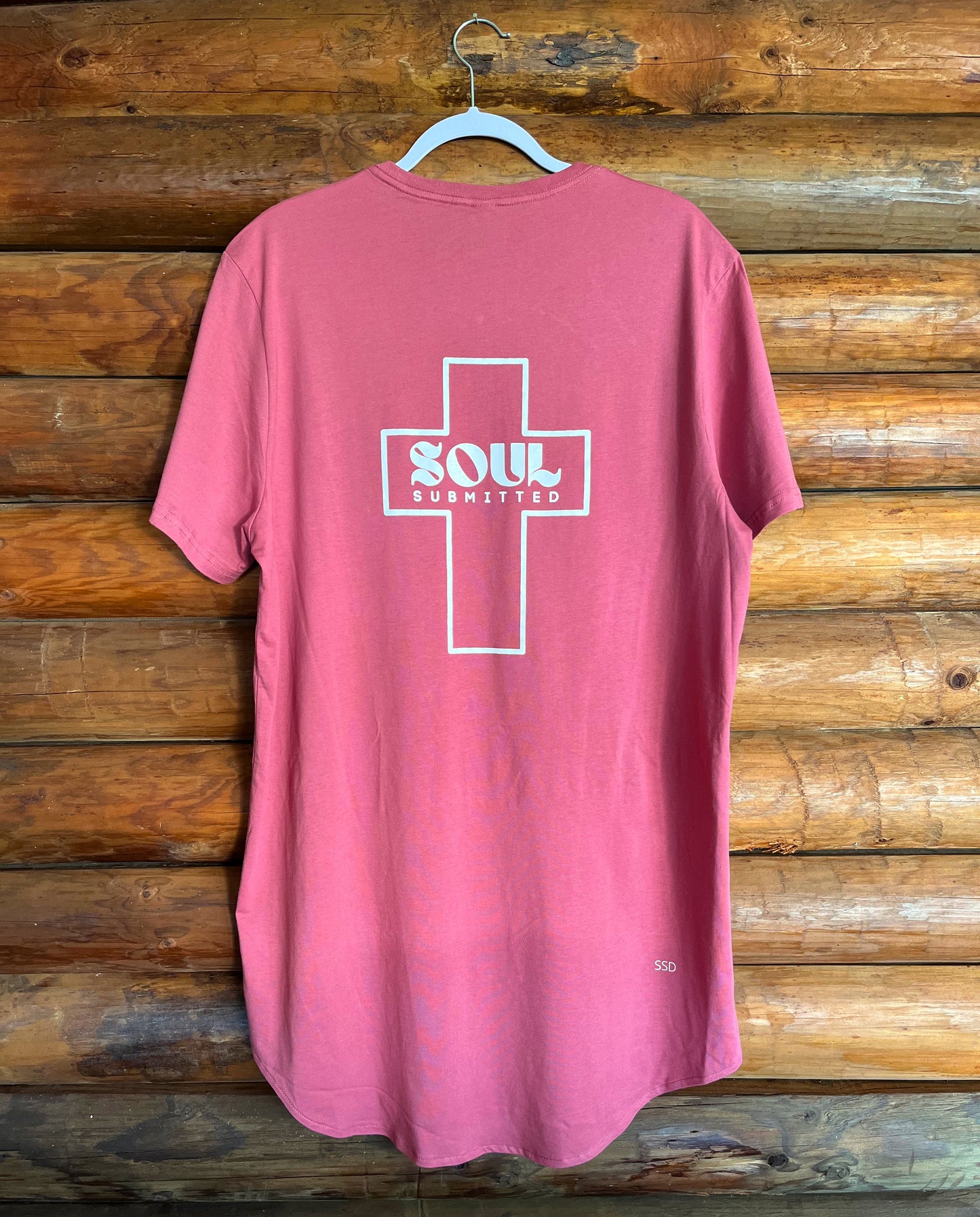 Soul Submitted Longline T-shirt- Plum