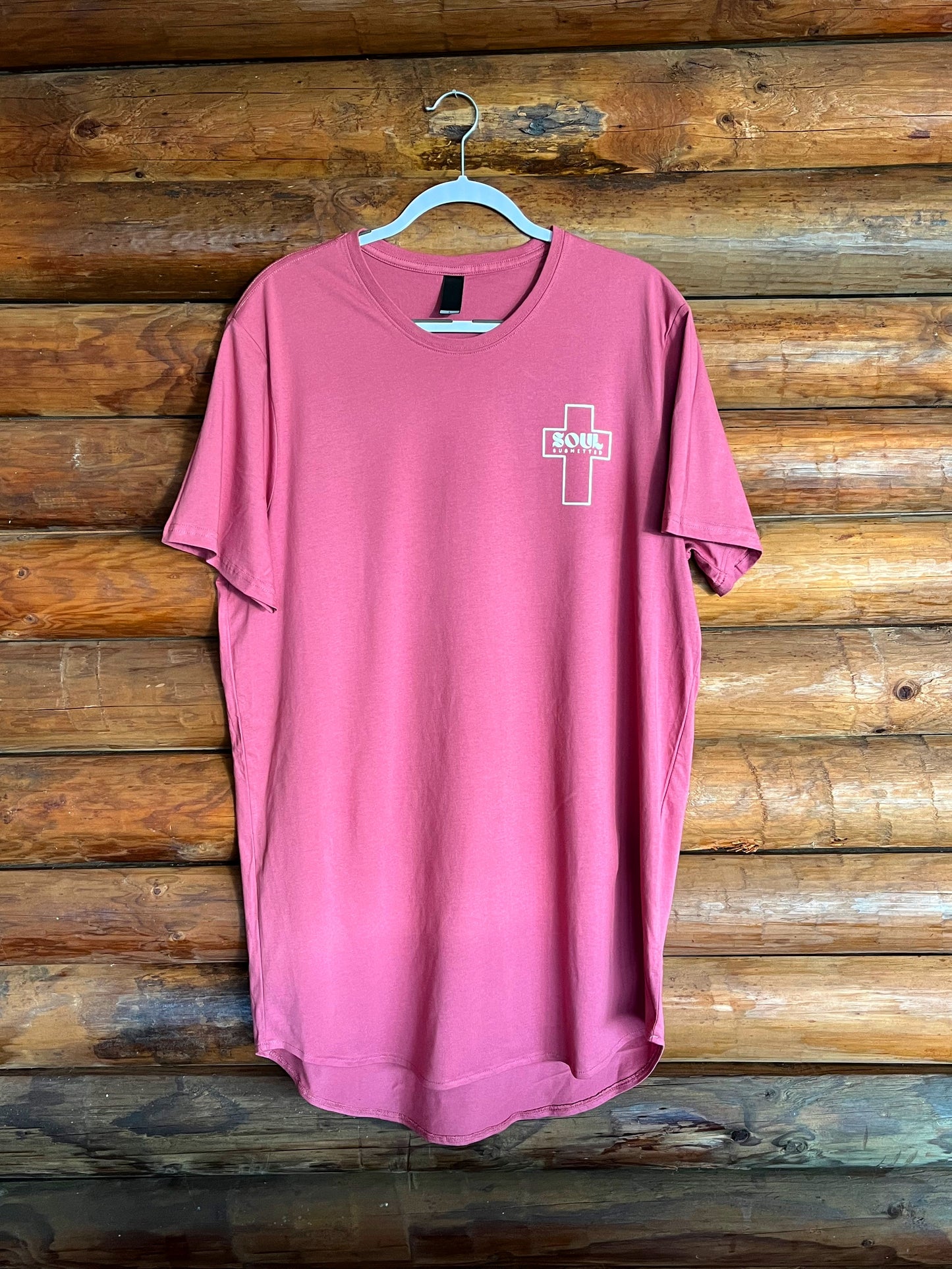 Soul Submitted Longline T-shirt- Plum