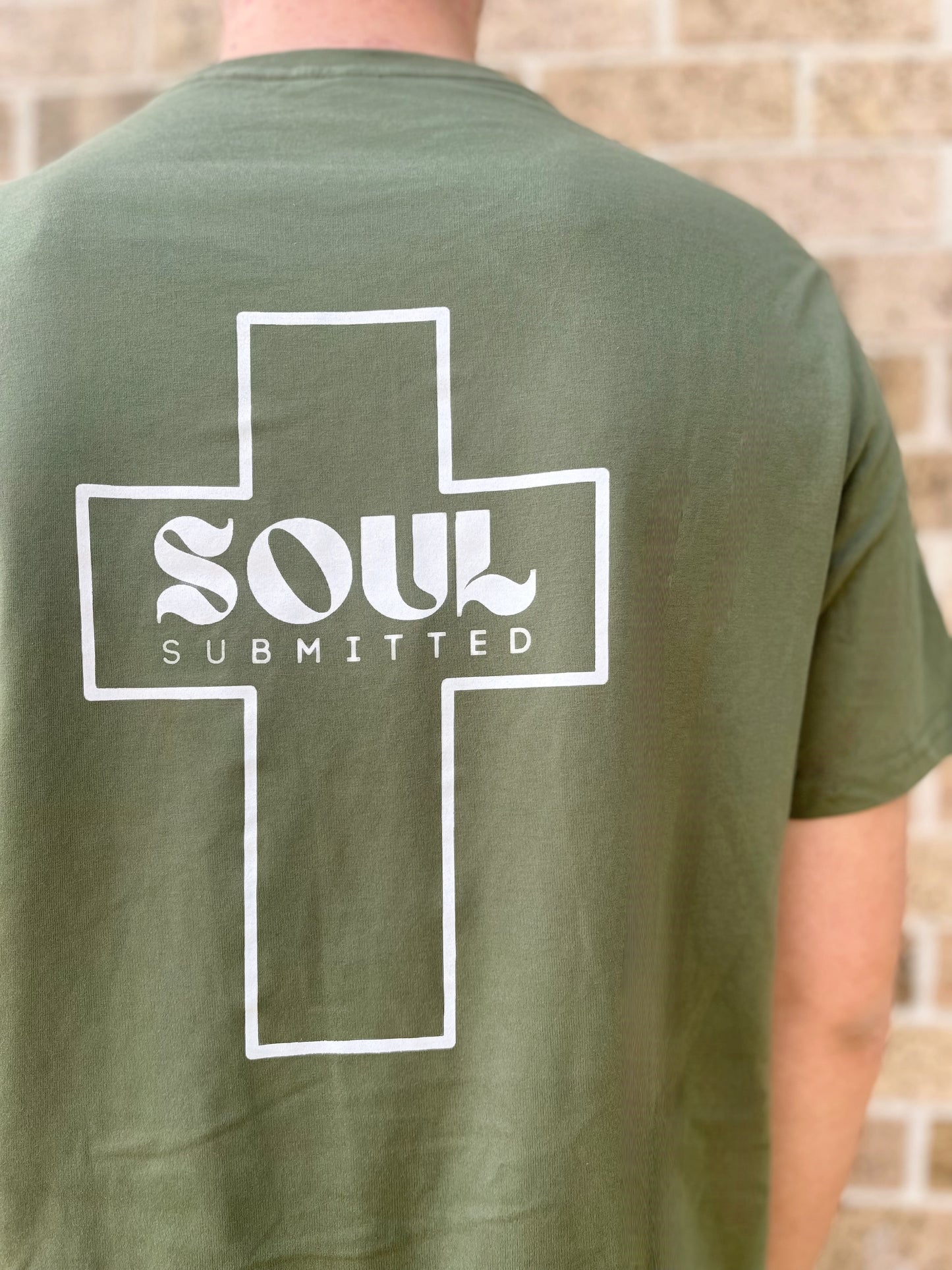 Khaki Green - Soul Submitted Longline T-shirt