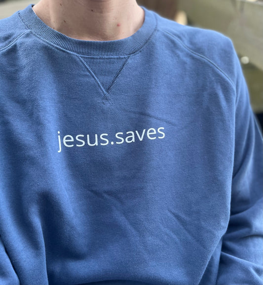 jesus.saves sweatshirt - Blue