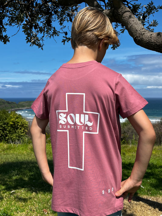 Soul Submitted Kids Tee- Plum