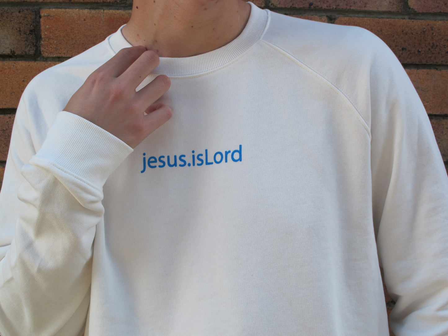 jesus.isLord Slouchy Sweatshirts - Cream