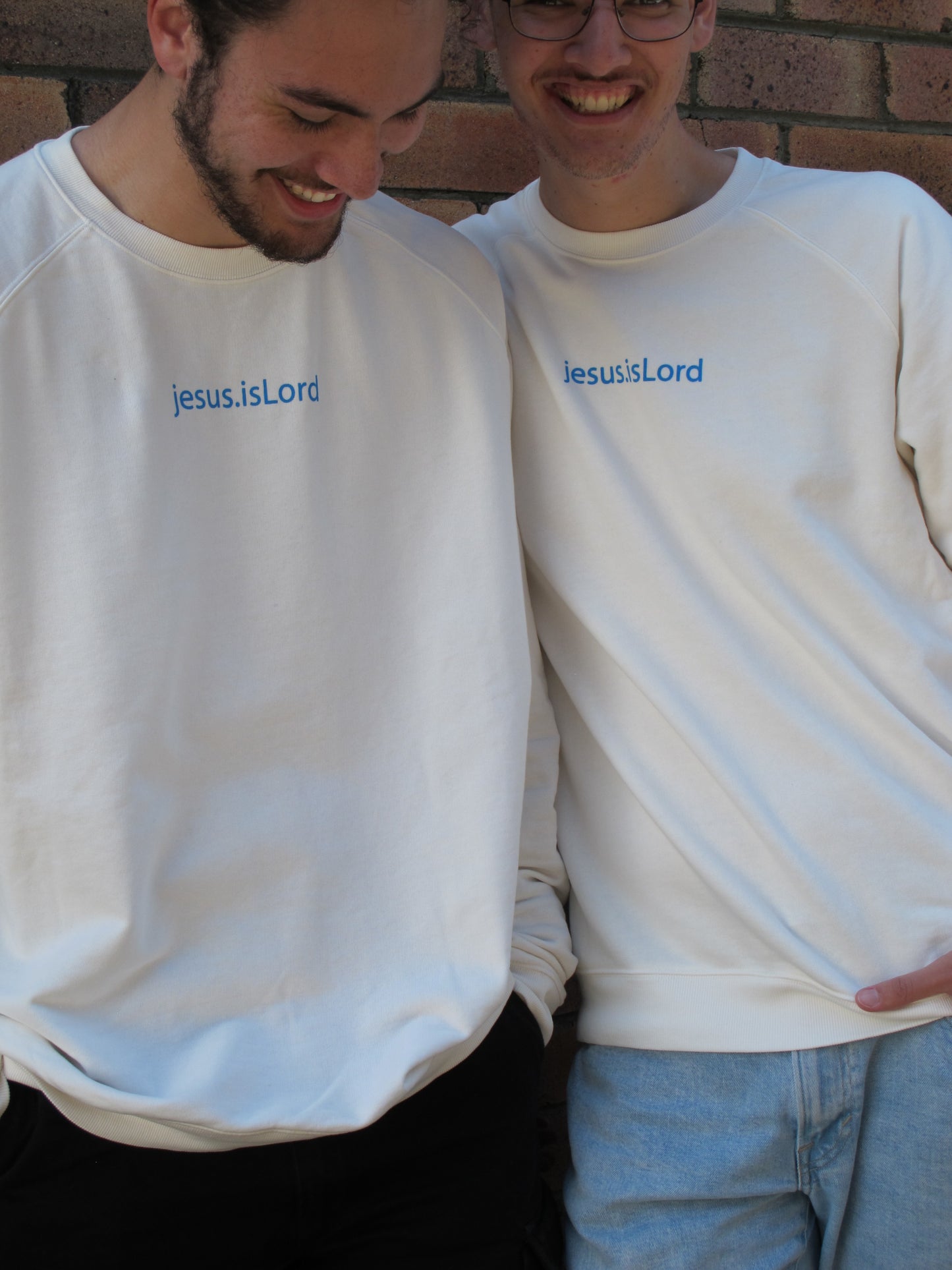 jesus.isLord Slouchy Sweatshirts - Cream