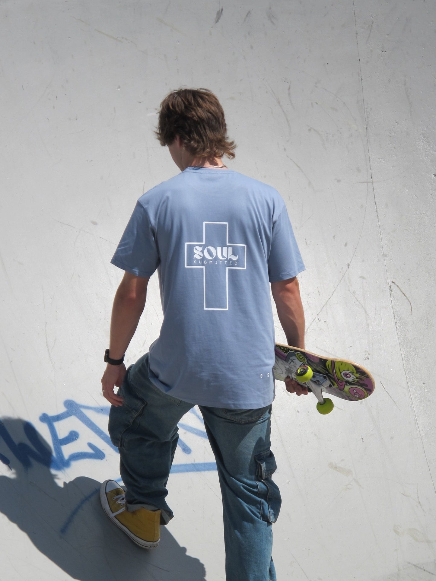 Soul Submitted T-shirt - Dusty Blue