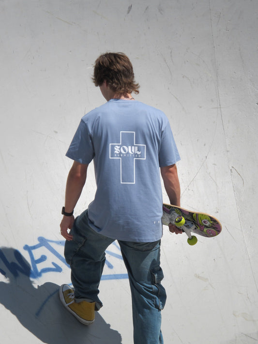 Soul Submitted T-shirt - Dusty Blue