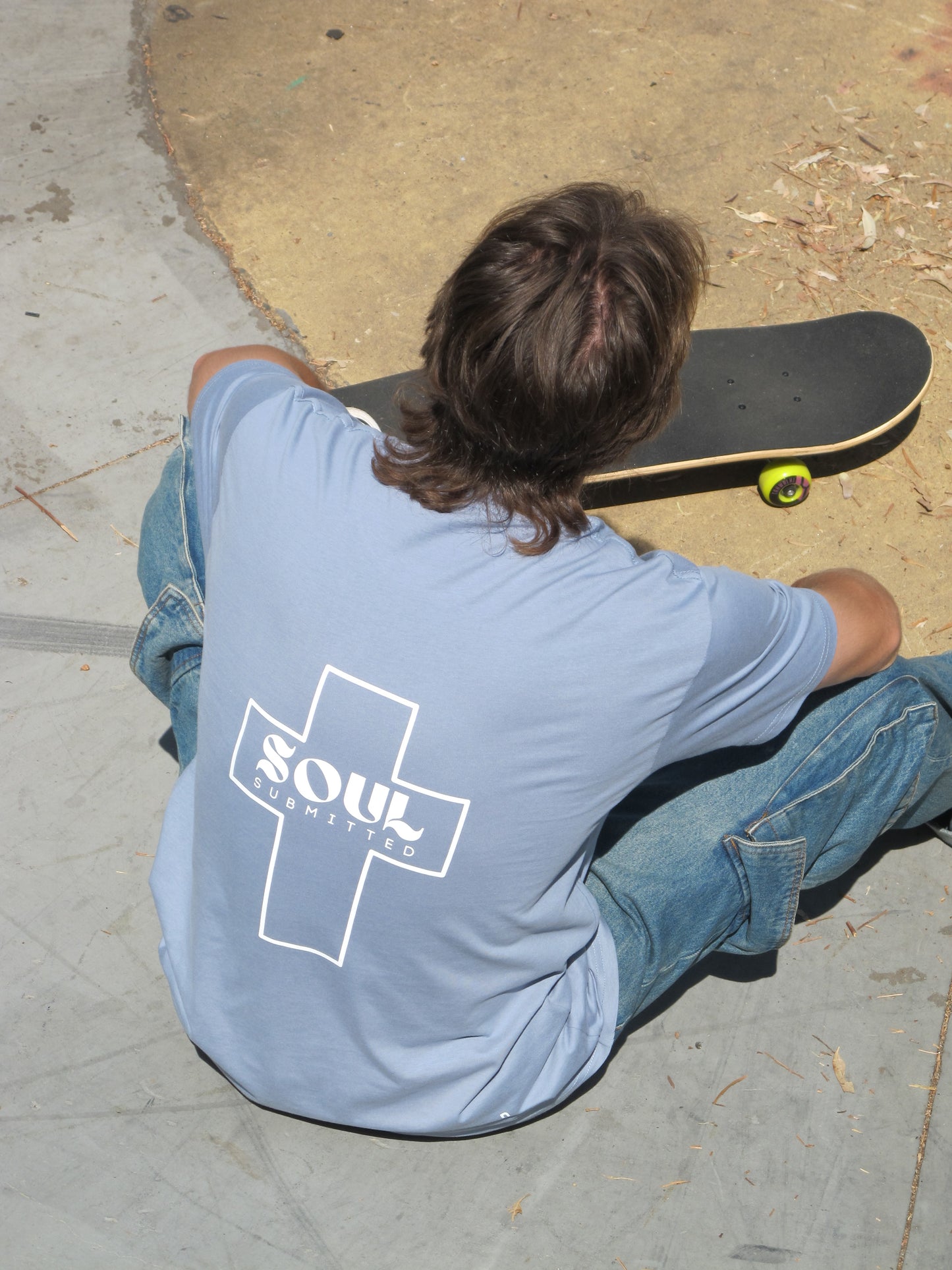 Soul Submitted T-shirt - Dusty Blue