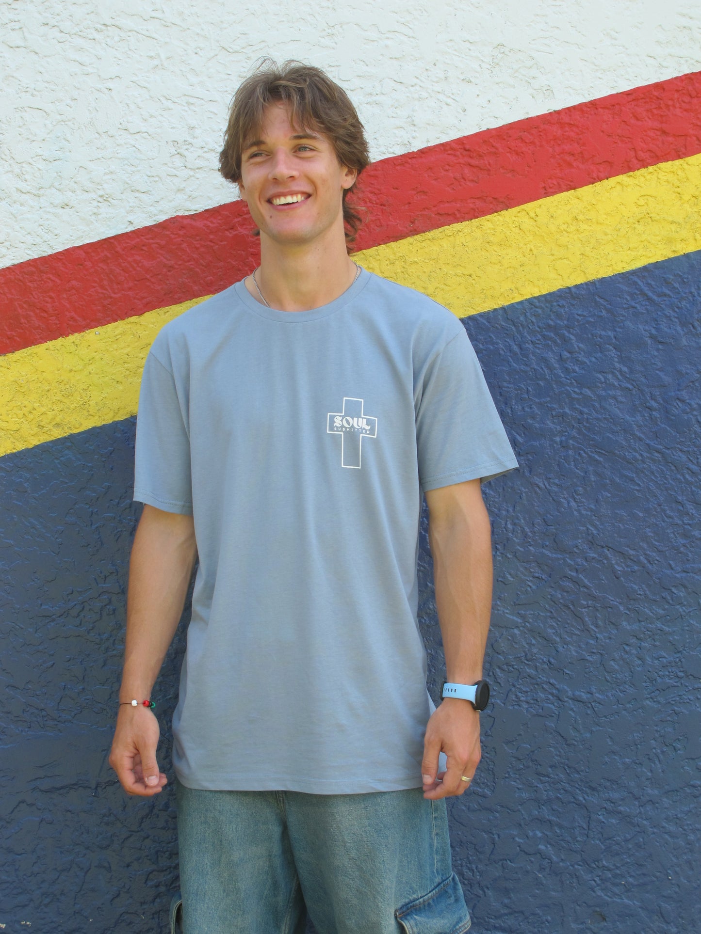 Soul Submitted T-shirt - Dusty Blue