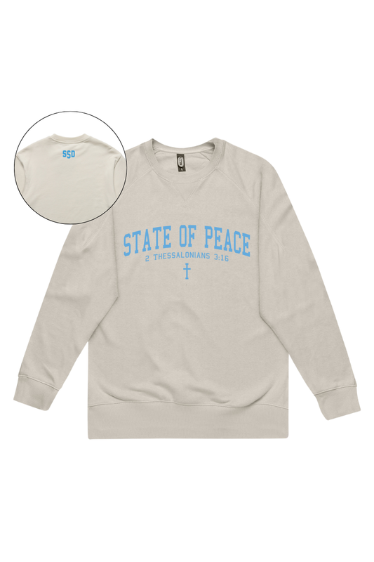 State Of Peace Sweatshirt- Sand