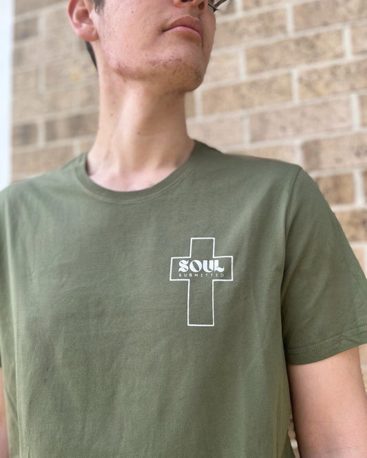 Soul Submitted Longline T shirt - KHAKI